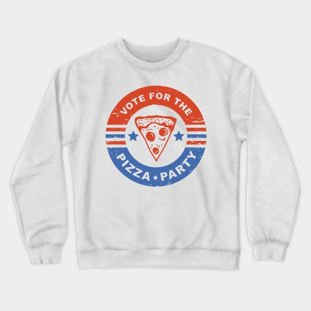 Vote for the Pizza Party Crewneck Sweatshirt by obillwon